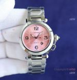 Swiss Replica Cartier Pasha De Watch Pink Dial 32mm Ladies